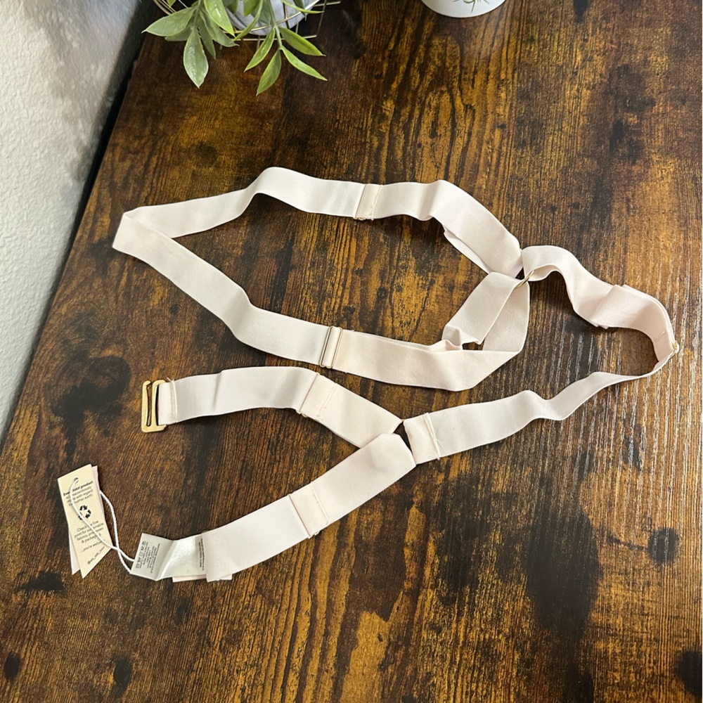 We are HAH strapped in harness in au naturale light pink